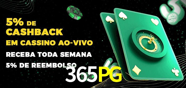 Promoções do cassino ao Vivo 365PG